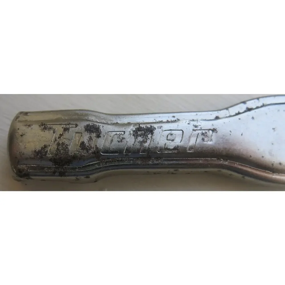 Vintage German Tucher Brau Beer Bottle Opener Church Key Collectible Silver 60's